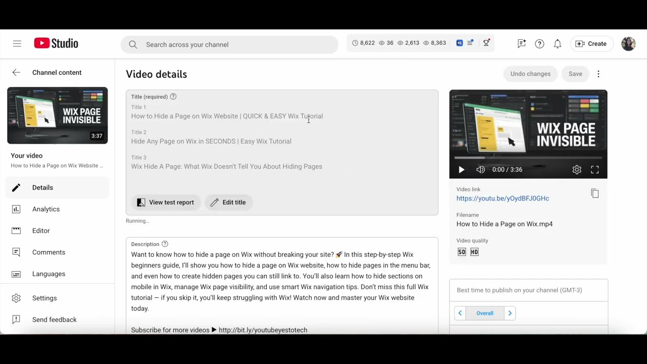 Просмотр отчета — фрагмент видео Yes To Tech