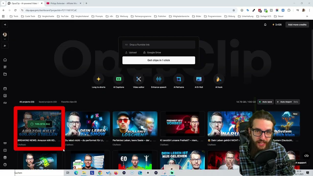 Оптимизация использования кредитов — фрагмент видео Freiheits-Kompass - Patrick